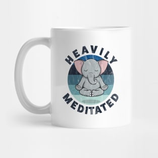 Heavily Meditated Yoga Elephant Mug